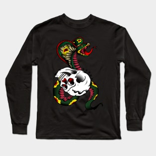 snake and skull Long Sleeve T-Shirt